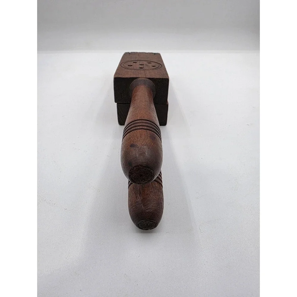 Antique Primitive Wooden Citrus Press And Juicer